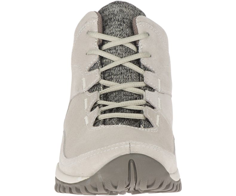 Merrell Addison Mid Nahkaiset Vedenpitävät Q2 Naisten Vaelluskengät Beige | 42721W-1WB