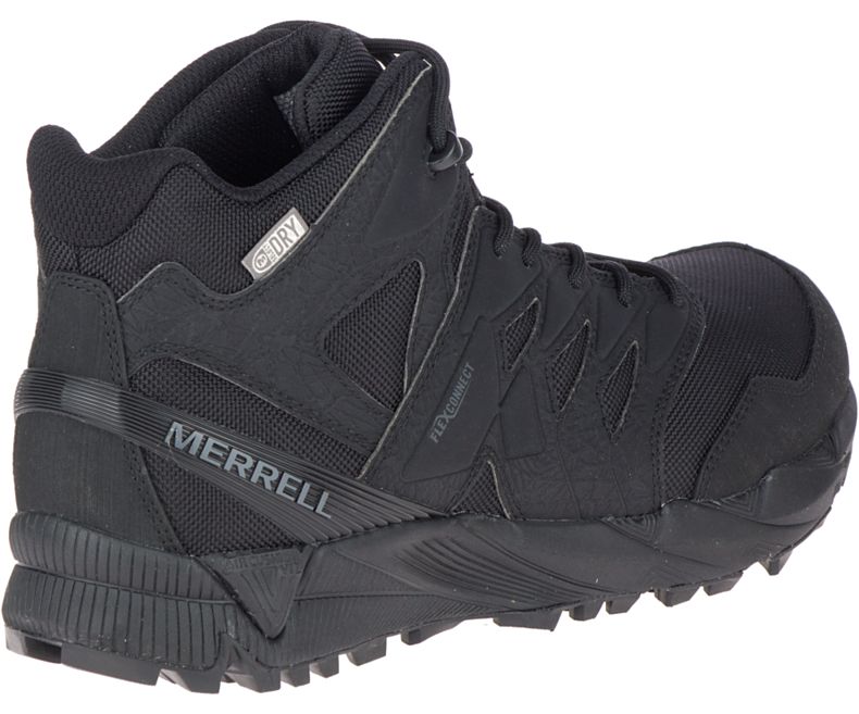 Merrell Agility Peak Mid Tactical Vedenpitävät Shoe Miesten Vaelluskengät Mustat | 40840M-2WB