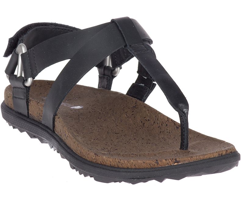 Merrell Around Town Chey T Strap Naisten Sandaalit Mustat | 36400W-1SB