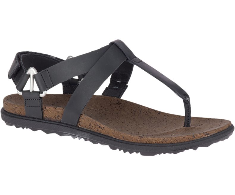 Merrell Around Town Chey T Strap Naisten Sandaalit Mustat | 36400W-1SB