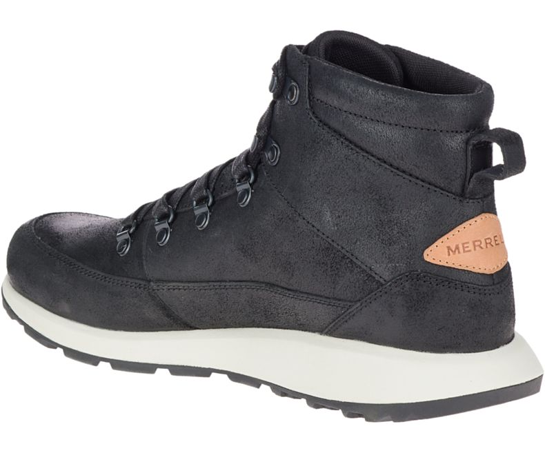 Merrell Ashford Classic Chukka Nahkaiset Miesten Vapaa-ajan Kengät Mustat | 41104M-2CB