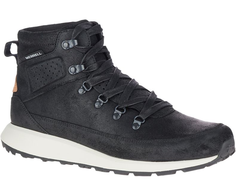 Merrell Ashford Classic Chukka Nahkaiset Miesten Tennarit Mustat | 41104M-2SB