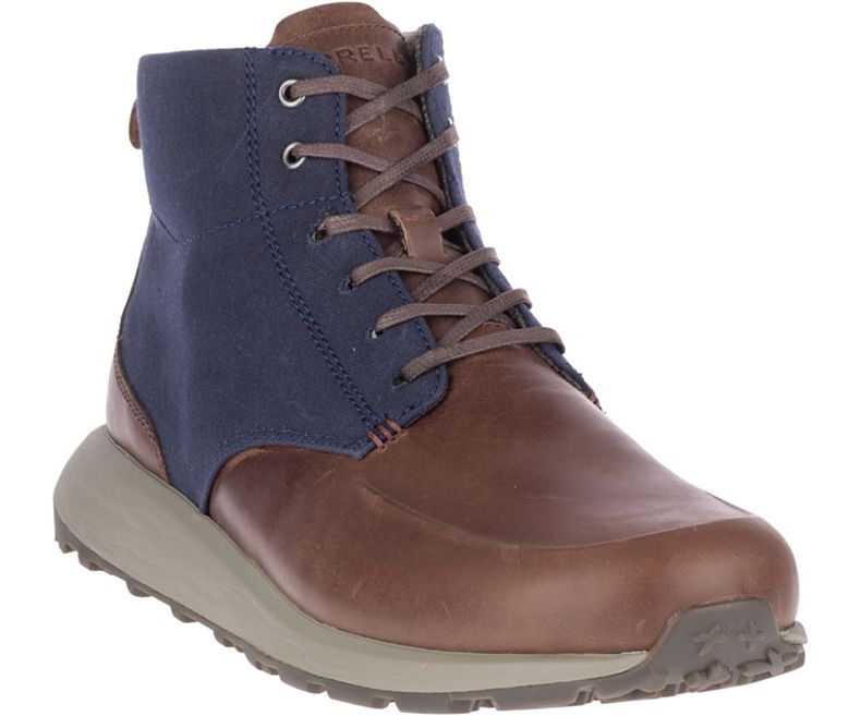 Merrell Ashford Mid Canvas Miesten Tennarit Ruskea | 41107M-2SB