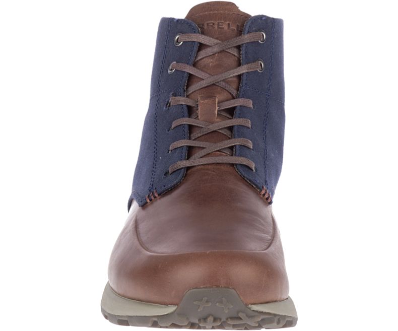 Merrell Ashford Mid Canvas Miesten Tennarit Ruskea | 41107M-2SB