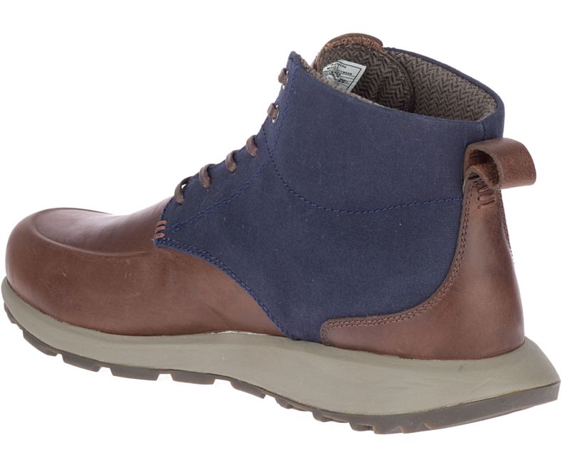 Merrell Ashford Mid Canvas Miesten Tennarit Ruskea | 41107M-2SB