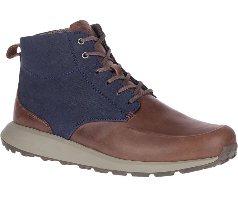 Merrell Ashford Mid Canvas Miesten Tennarit Ruskea | 41107M-2SB