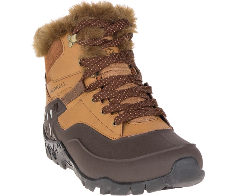 Merrell Aurora 6 Ice+ Vedenpitävät Naisten Talvisaappaat Ruskea | 26941W-1IB