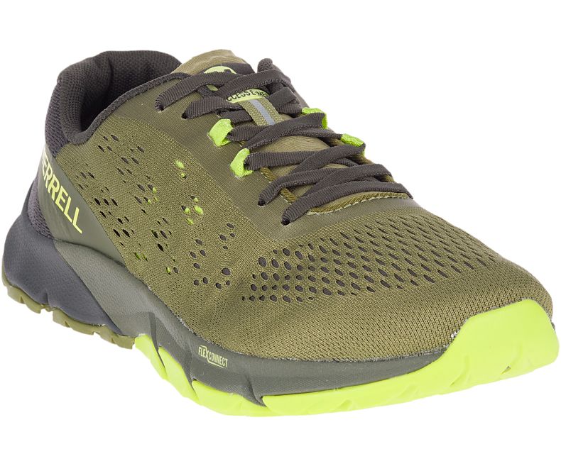 Merrell Bare Access Flex 2 E -Mesh Miesten Juoksukengät Oliivinvihreä | 36205M-2RO