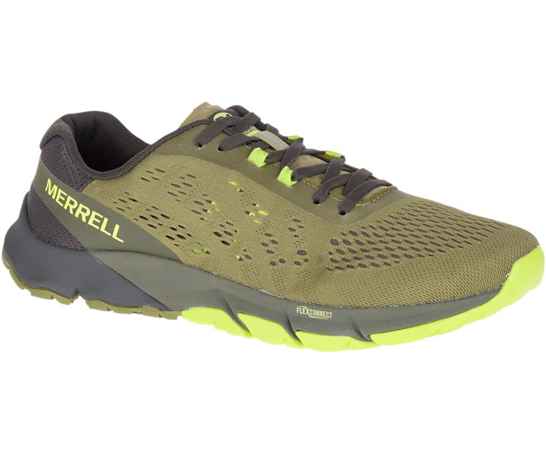 Merrell Bare Access Flex 2 E -Mesh Miesten Juoksukengät Oliivinvihreä | 36205M-2RO