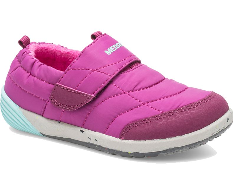 Merrell Bare Steps® Hut Moc Lasten Vapaa-ajan Kengät Pinkki | 40861B-2CR