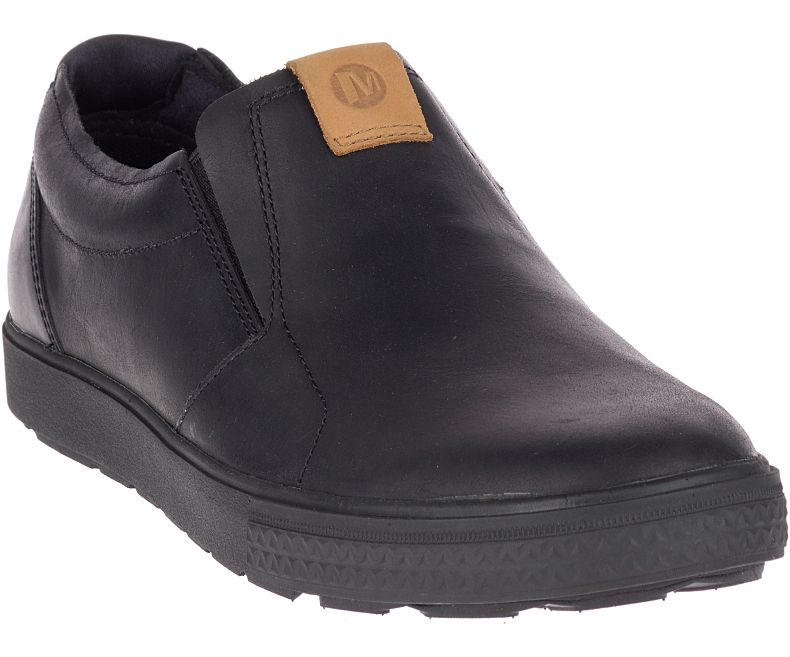 Merrell Barkley Moc Miesten Slip On Kengät Mustat | 32445M-2SB