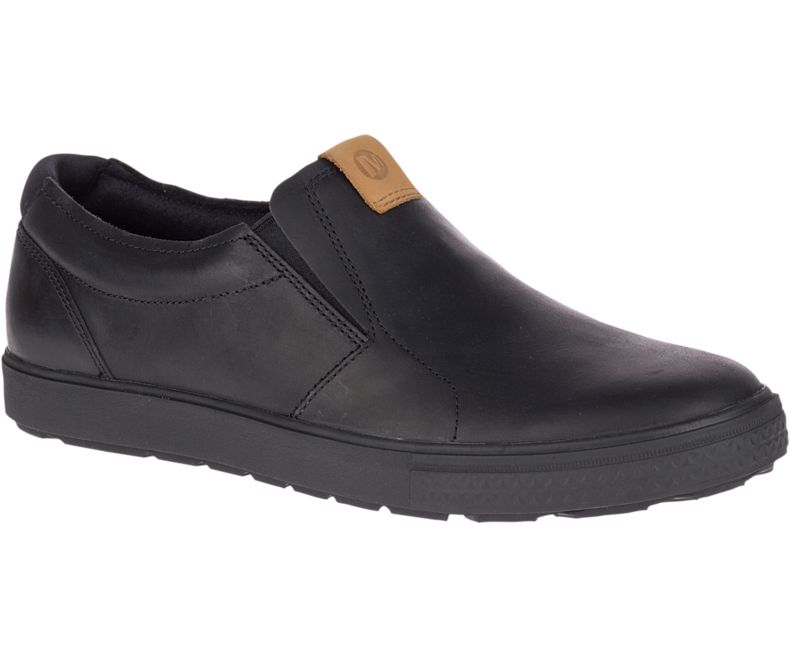 Merrell Barkley Moc Miesten Slip On Kengät Mustat | 32445M-2SB