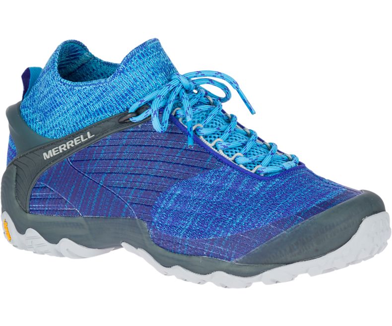 Merrell Chameleon 7 Knit Mid Miesten Vaelluskengät Sininen | 36103M-2HA