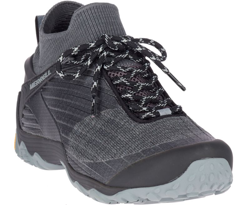 Merrell Chameleon 7 Knit Mid Miesten Vaelluskengät Mustat | 36103M-2HB