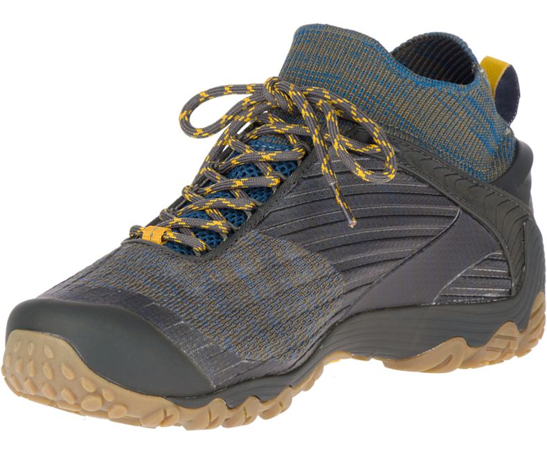 Merrell Chameleon 7 Knit Mid Miesten Vaelluskengät Oliivinvihreä | 36103M-2HO