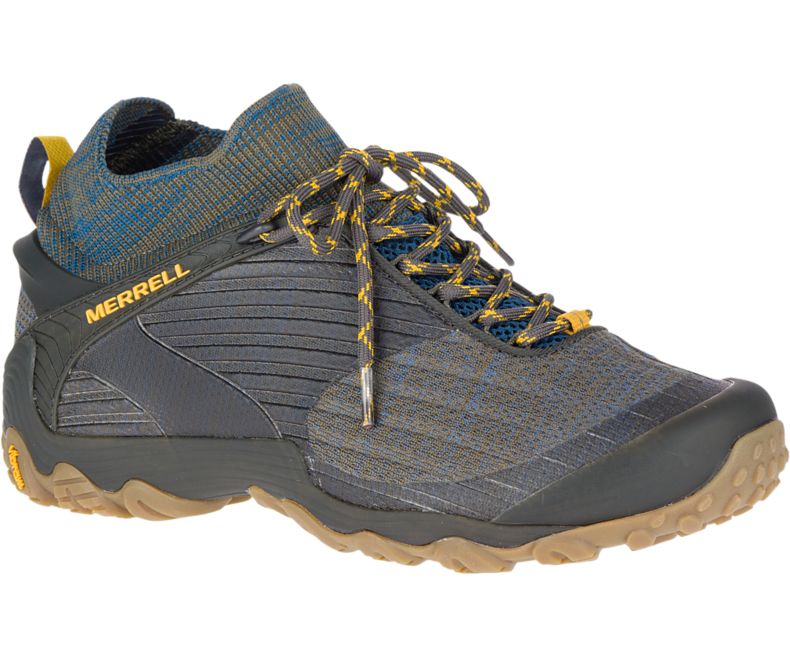 Merrell Chameleon 7 Knit Mid Miesten Vaelluskengät Oliivinvihreä | 36103M-2HO