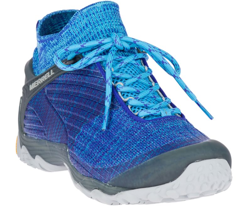 Merrell Chameleon 7 Knit Mid Naisten Vaelluskengät Sininen | 36278W-1HB