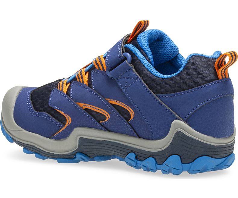 Merrell Chameleon 7 Low A/C Vedenpitävät Boot Lasten Vaellussaappaat Laivastonsininen Oranssi | 38800K-2HN