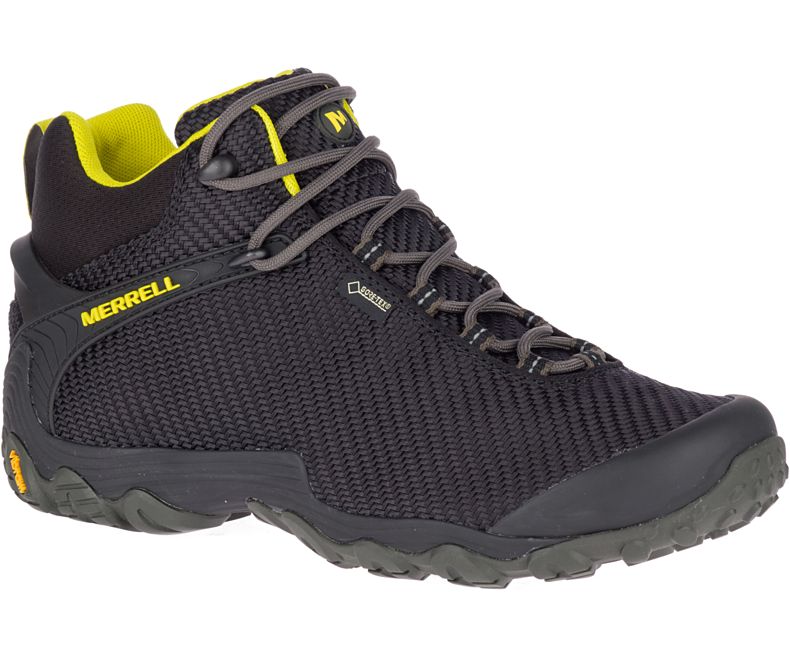 Merrell Chameleon 7 Storm Mid GORE -TEX® Miesten Vaelluskengät Mustat Kultaiset | 32752M-2HB