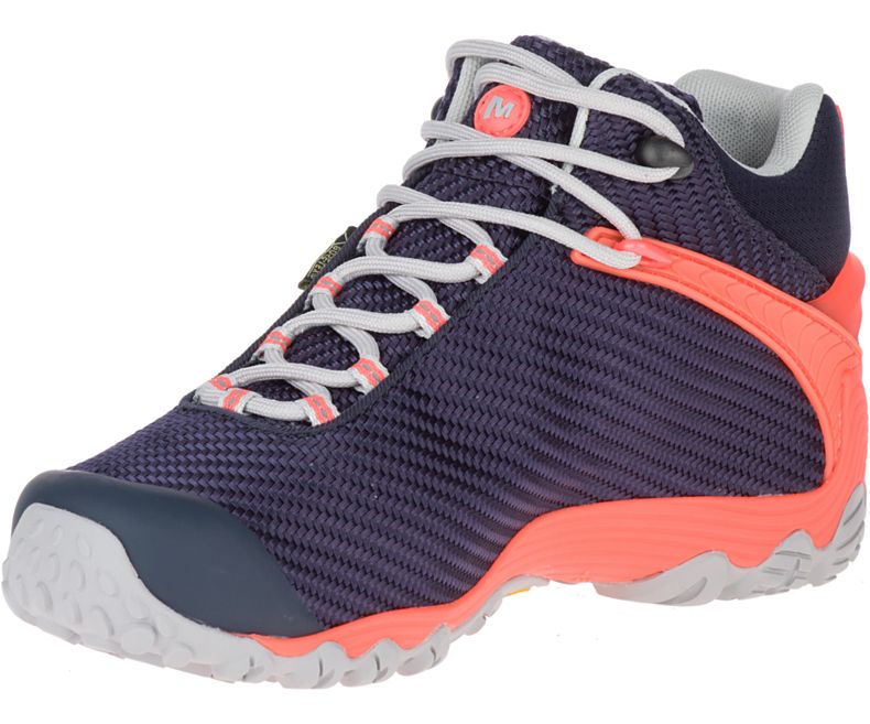 Merrell Chameleon 7 Storm Mid GORE -TEX® Naisten Vaelluskengät Laivastonsininen Pinkki | 36279W-1HN