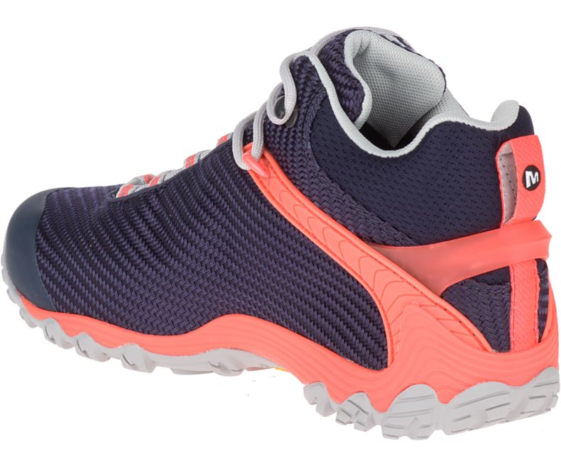 Merrell Chameleon 7 Storm Mid GORE -TEX® Naisten Vaelluskengät Laivastonsininen Pinkki | 36279W-1HN