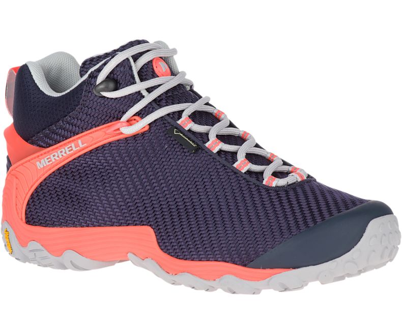 Merrell Chameleon 7 Storm Mid GORE -TEX® Naisten Vaelluskengät Laivastonsininen Pinkki | 36279W-1HN