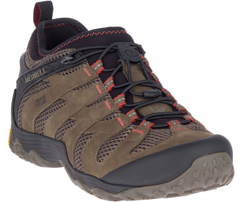 Merrell Chameleon 7 Stretch Vedenpitävät Miesten Vaelluskengät Ruskea | 33143M-2HB