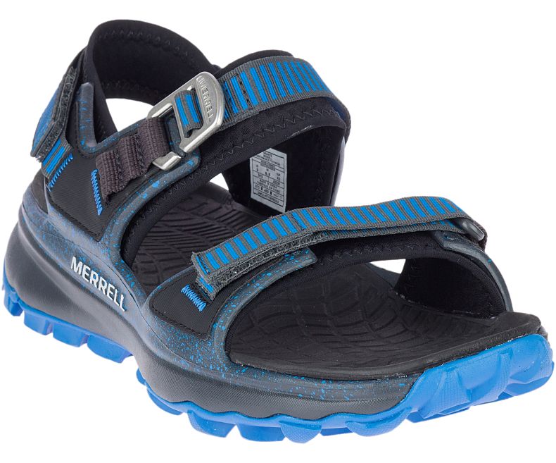 Merrell Choprock Strap Miesten Sandaalit Tummanharmaat Sininen | 36125M-2SD