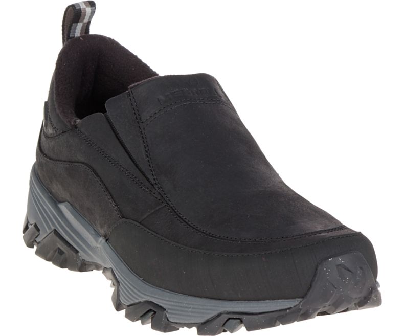 Merrell ColdPack Ice+ Moc Vedenpitävät Leveät Leveys Miesten Slip On Kengät Mustat | 41576M-2SB