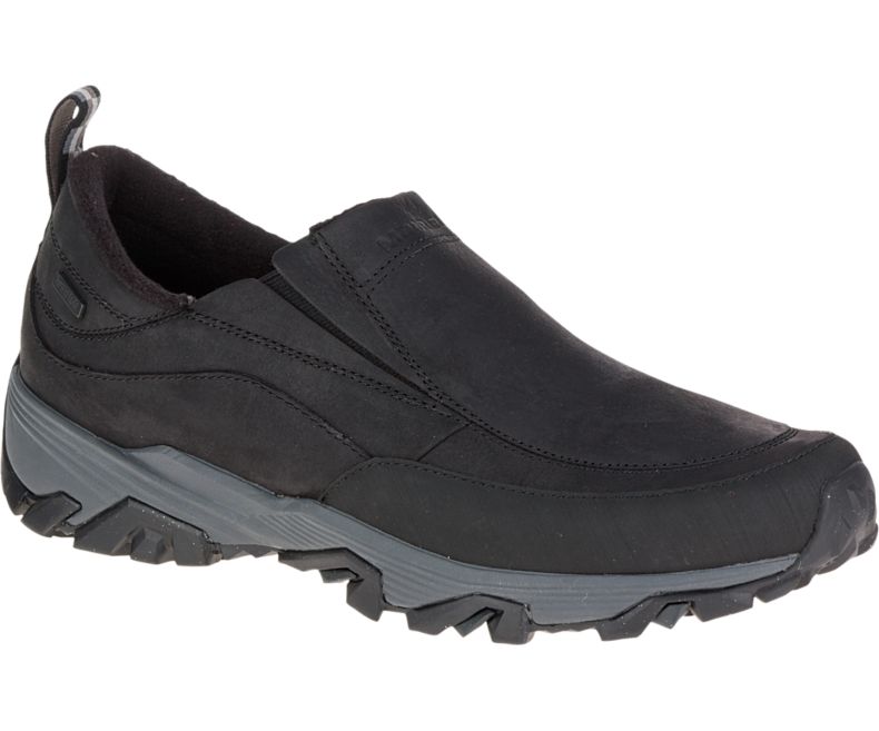 Merrell ColdPack Ice+ Moc Vedenpitävät Leveät Leveys Miesten Slip On Kengät Mustat | 41576M-2SB