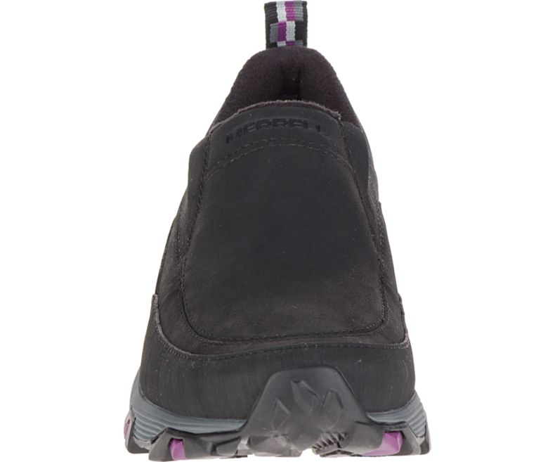 Merrell ColdPack Ice+ Moc Vedenpitävät Leveät Leveys Naisten Slip On Kengät Mustat | 41579W-1SB