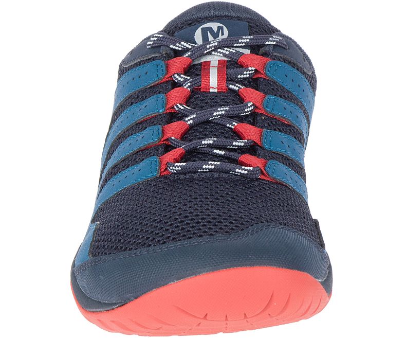 Merrell Cross Glove Miesten Barefoot Kengät Tummansininen Punainen | 41503M-2BD