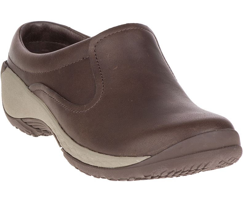 Merrell Encore Q2 Rantasandaalit Nahkaiset Naisten Pistokkaat Tummanruskea | 29578W-1CD