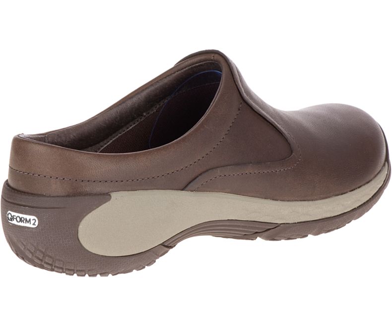 Merrell Encore Q2 Rantasandaalit Nahkaiset Naisten Pistokkaat Tummanruskea | 29578W-1CD