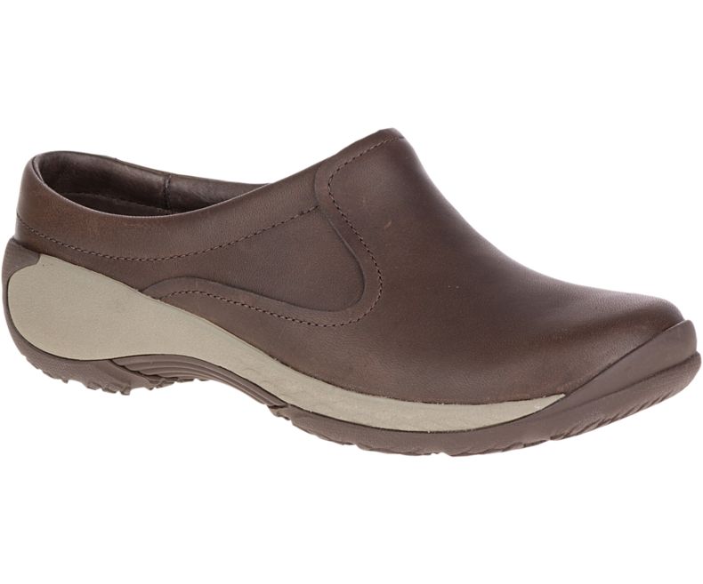 Merrell Encore Q2 Rantasandaalit Nahkaiset Naisten Pistokkaat Tummanruskea | 29578W-1CD