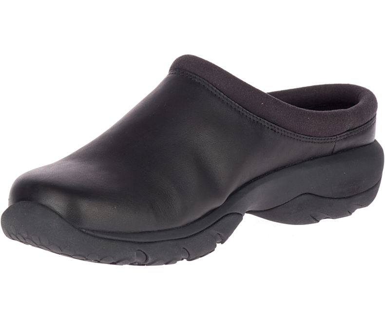 Merrell Encore Rexton Rantasandaalit Nahkaiset AC+ Miesten Pistokkaat Mustat | 33355M-2CB