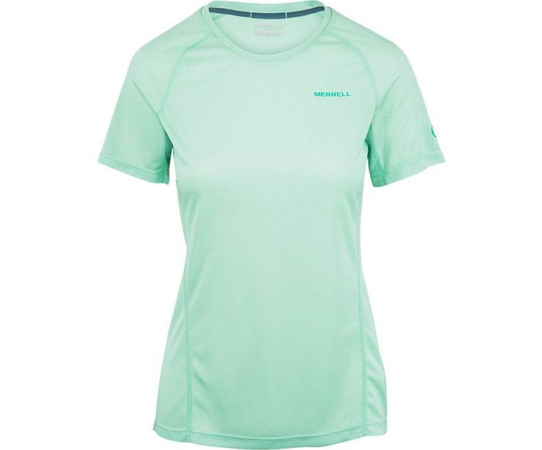 Merrell Entrada II Lyhyt Sleeve Tech Tee Naisten Lyhythihaiset Paidat Vihreä | 32891W-1SG