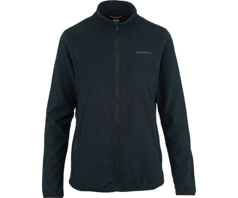 Merrell Flux Kevyet Hybridi Full Zip Fleece Naisten Kevyet Takit Mustat | 41259W-1LB