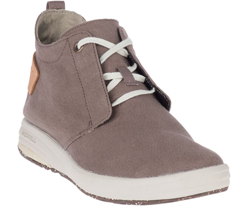 Merrell Gridway Mid Canvas Naisten Vapaa-ajan Kengät Ruskea | 41381W-1CB