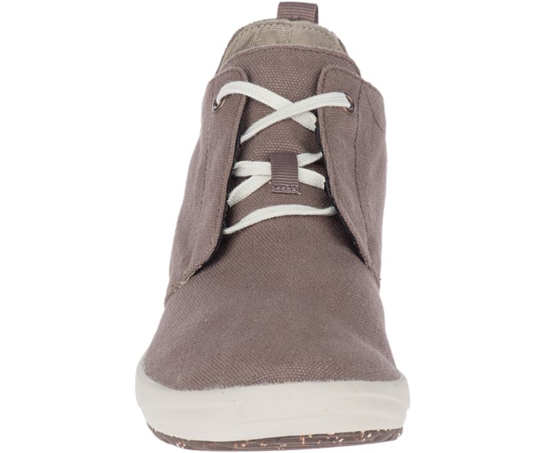 Merrell Gridway Mid Canvas Naisten Vapaa-ajan Kengät Ruskea | 41381W-1CB