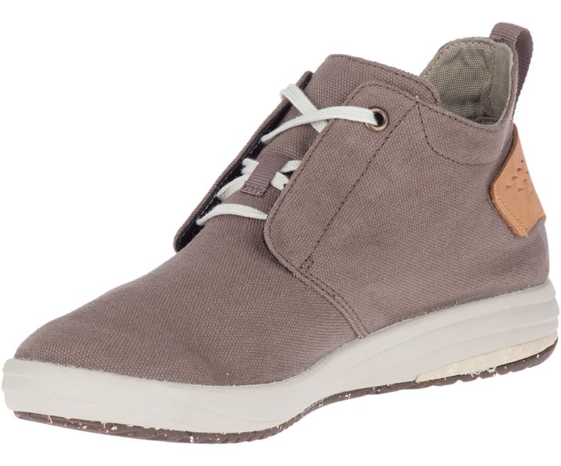 Merrell Gridway Mid Canvas Naisten Vapaa-ajan Kengät Ruskea | 41381W-1CB