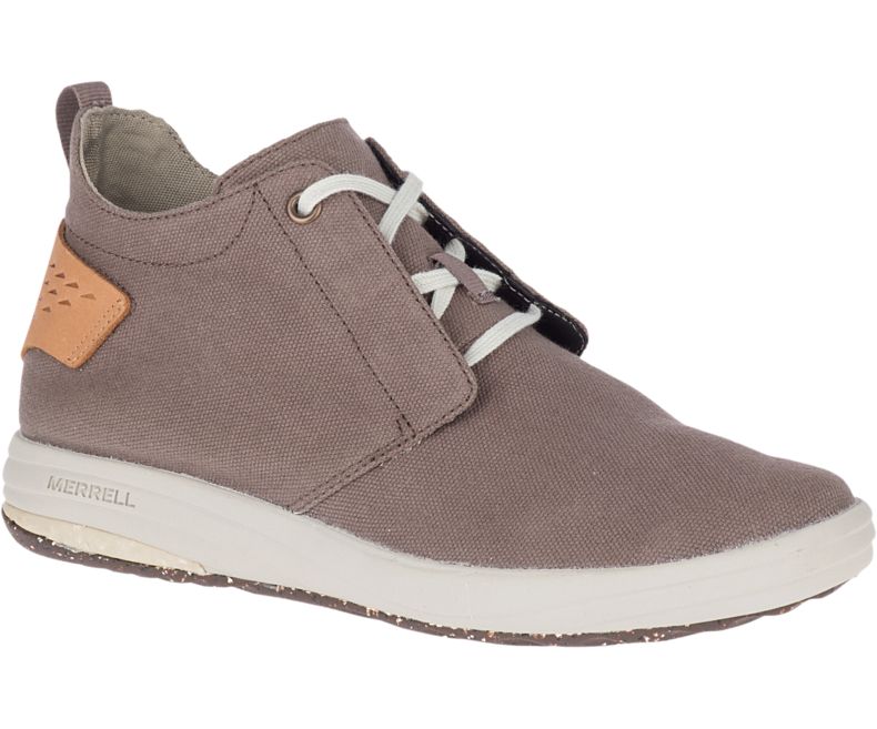 Merrell Gridway Mid Canvas Naisten Vapaa-ajan Kengät Ruskea | 41381W-1CB