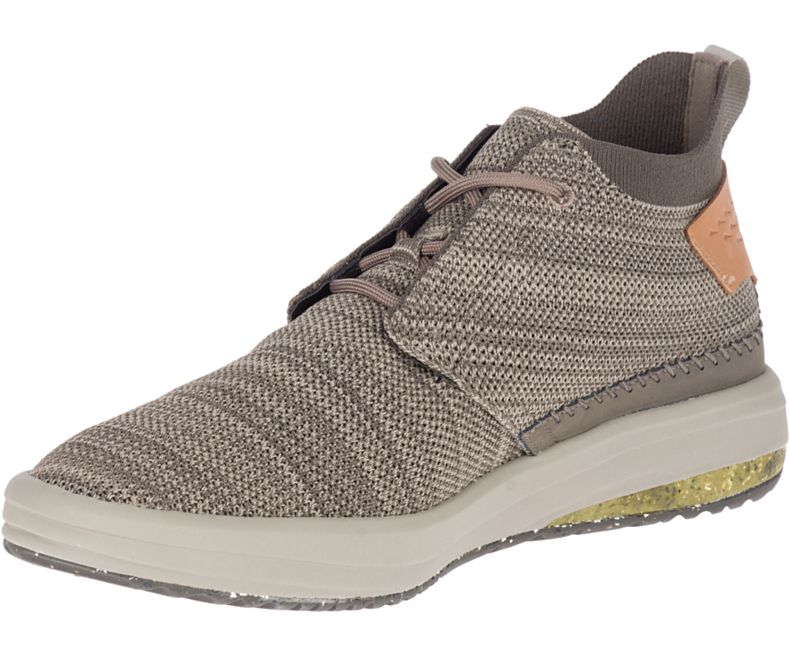 Merrell Gridway Mid Miesten Vaellussaappaat Khaki | 35886M-2HK