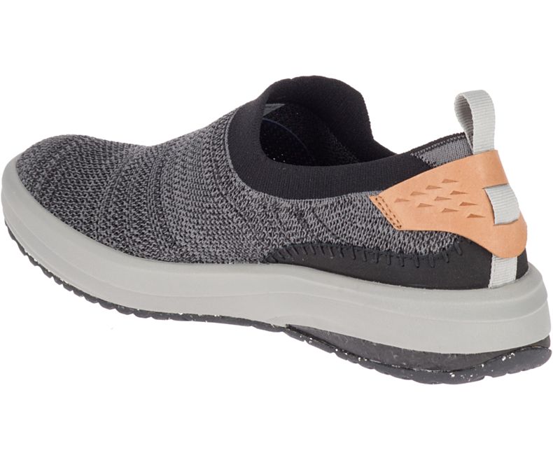 Merrell Gridway Moc Miesten Slip On Kengät Mustat | 35888M-2SB