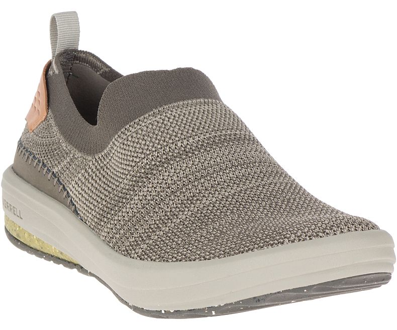 Merrell Gridway Moc Miesten Slip On Kengät Khaki | 35888M-2SK