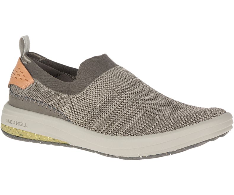 Merrell Gridway Moc Miesten Slip On Kengät Khaki | 35888M-2SK