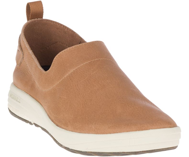 Merrell Gridway Moc Nahkaiset Naisten Slip On Kengät Ruskea | 41066W-1SA