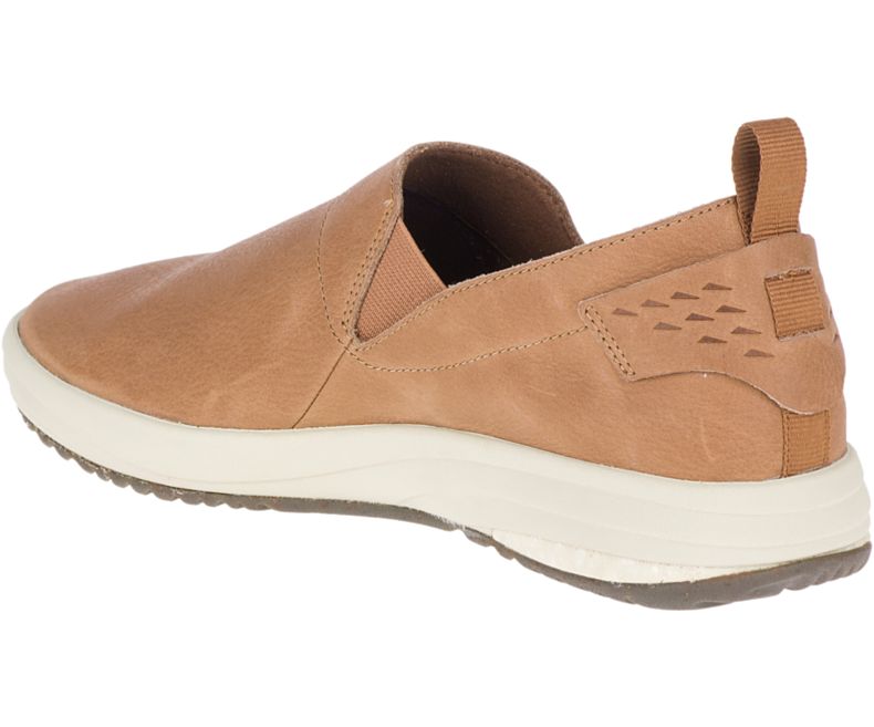 Merrell Gridway Moc Nahkaiset Naisten Slip On Kengät Ruskea | 41066W-1SA