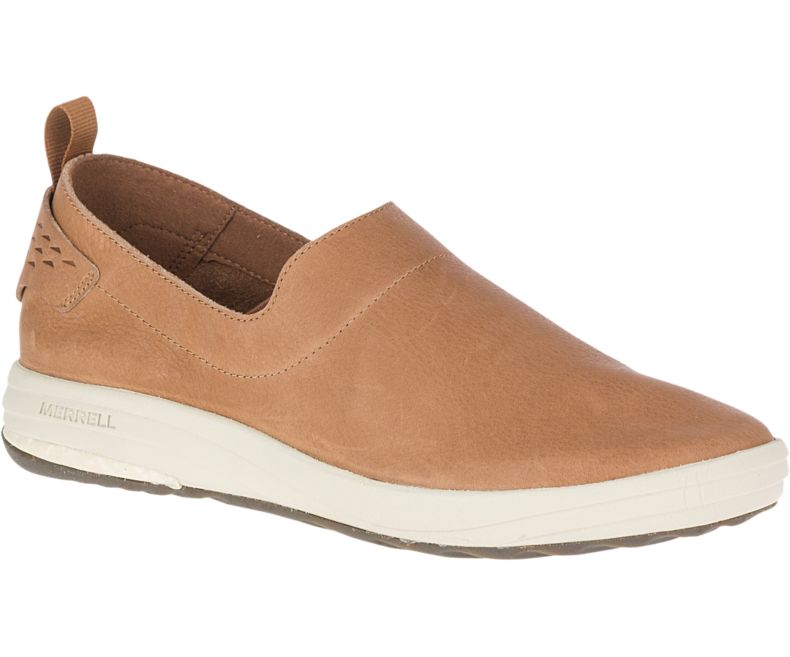 Merrell Gridway Moc Nahkaiset Naisten Slip On Kengät Ruskea | 41066W-1SA