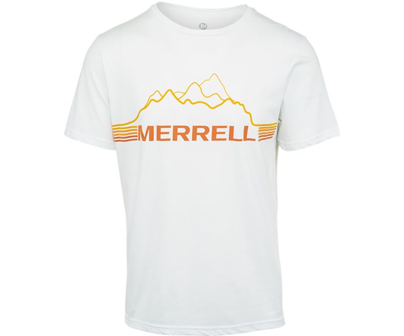 Merrell Horizon Tee Miesten Lyhythihaiset Paidat Valkoinen | 41184M-2SW